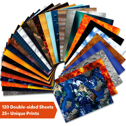 Clever Prints: Outer Space | Construction Paper (120 Sheets)