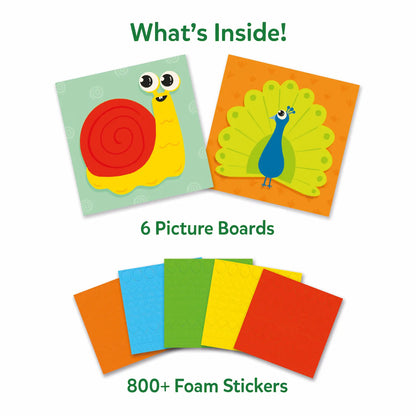 Fun with Foam: Amazing Animals | No Mess Sticker Art (ages 3-7)