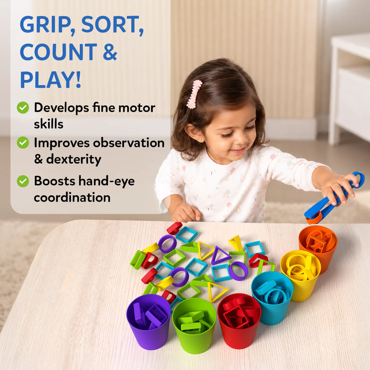 Rainbow Sorting Game V3 | Sorting, Counting & Sequencing Toy (ages 3-6)