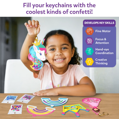 Shake-its: Unicorns & Princesses | DIY Craft Kit with Keychains (ages 4-9)