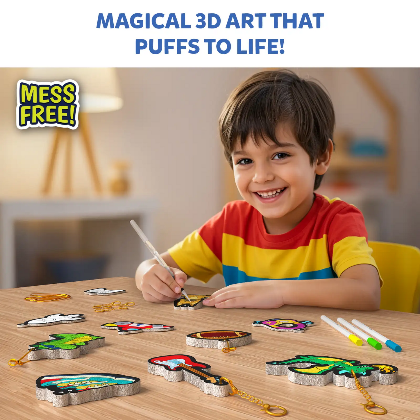 Aqua Puffs: Just Cool Things | 3D Art Kit (ages 4+)
