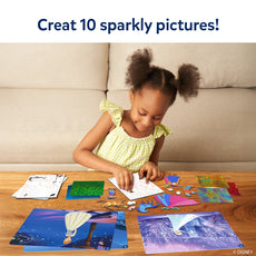 Sparkly picture craft kit from Foil Fun Disney Frozen No Mess Art Kit for kids