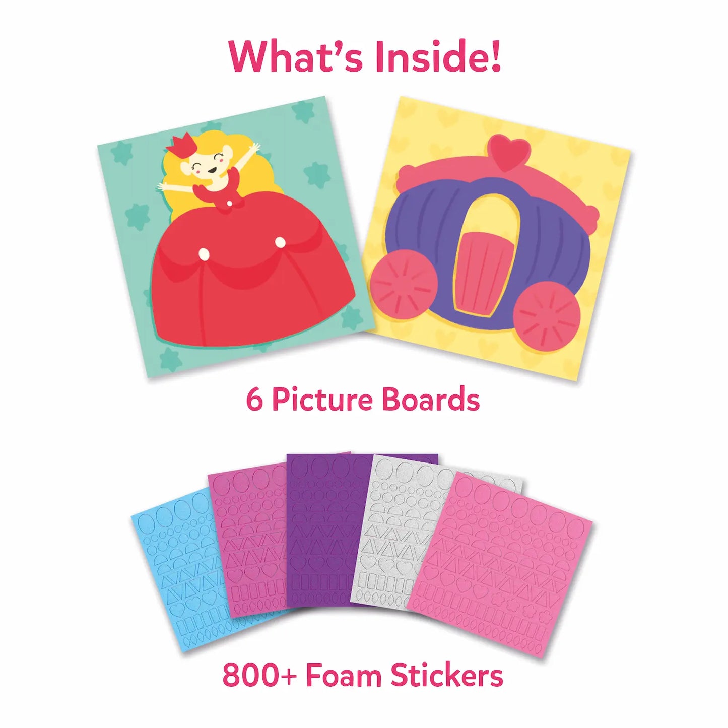Fun with Foam: Unicorn & Princess | No Mess Sticker Art (ages 3-7)