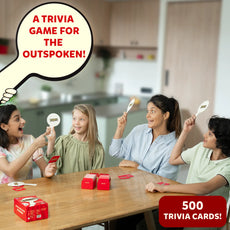 Trivia game with cards and paddles from DiBS! Exciting Trivia Game for ages 8+