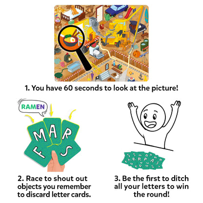 Who Saw What? In 60 Seconds: Fast-Paced Memory Game for Kids (ages 7+)