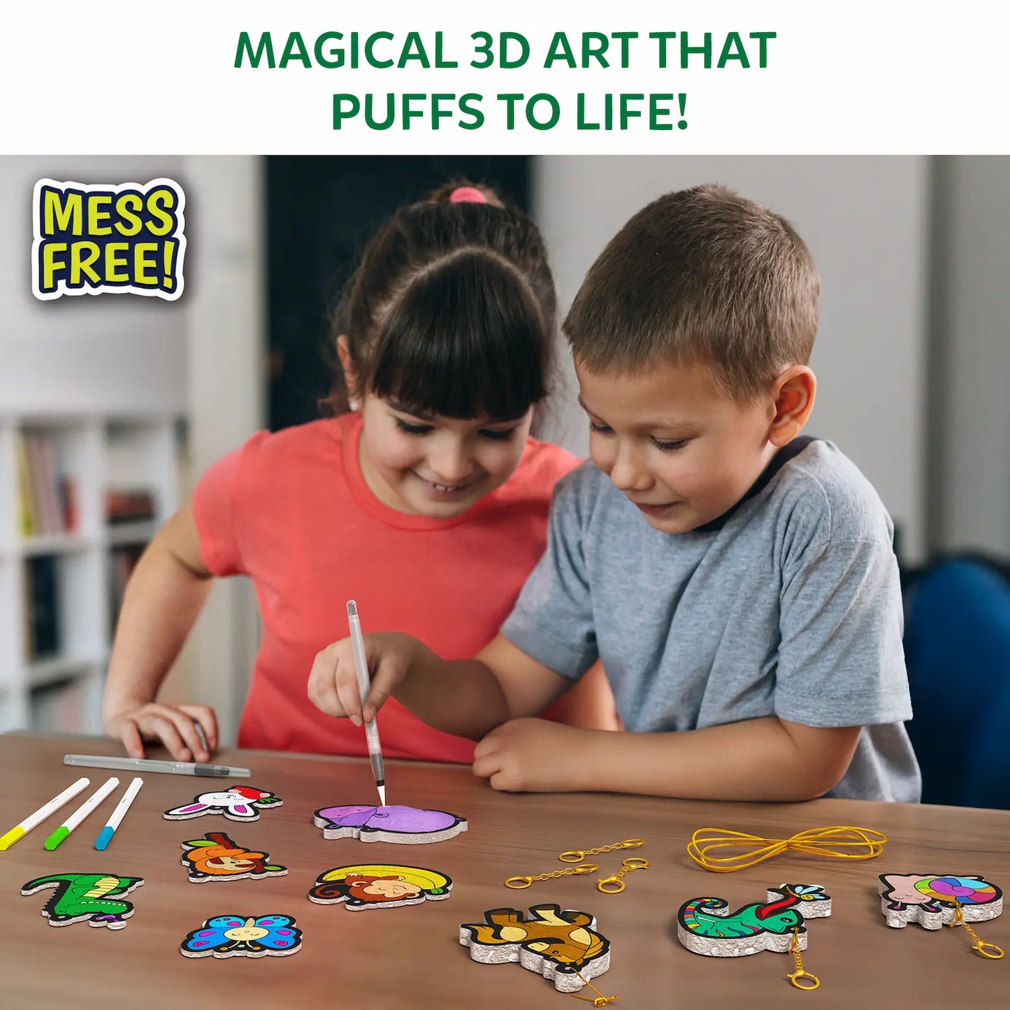 Magic Puffy - Animal Friends |  No Mess Art Kit (ages 4-10)
