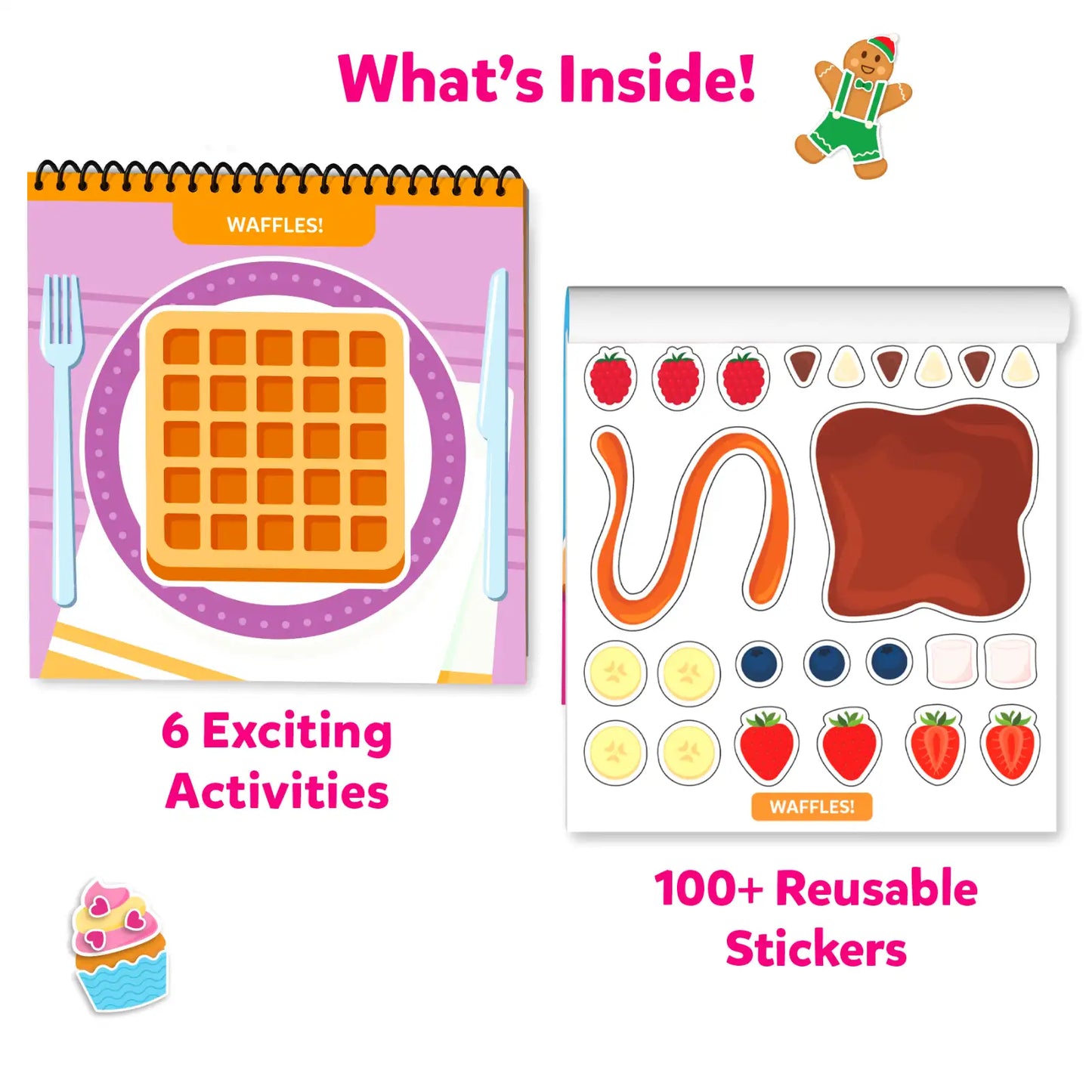 Peelies: Dessert Chef | Reusable Sticker Activity Book (ages 3-7)
