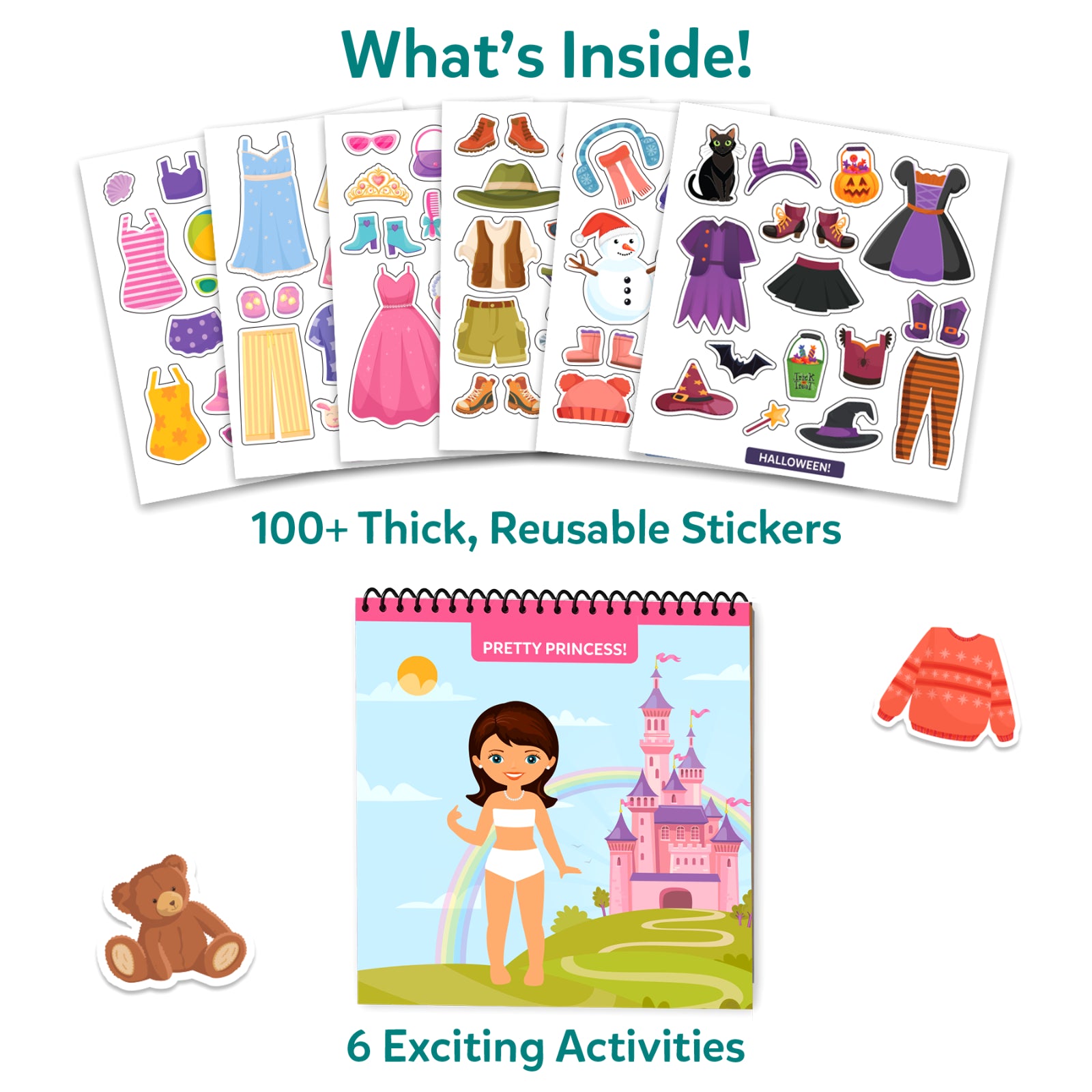 Peelies: Dress Up! | Reusable Sticker Activity Book (ages 3-7)