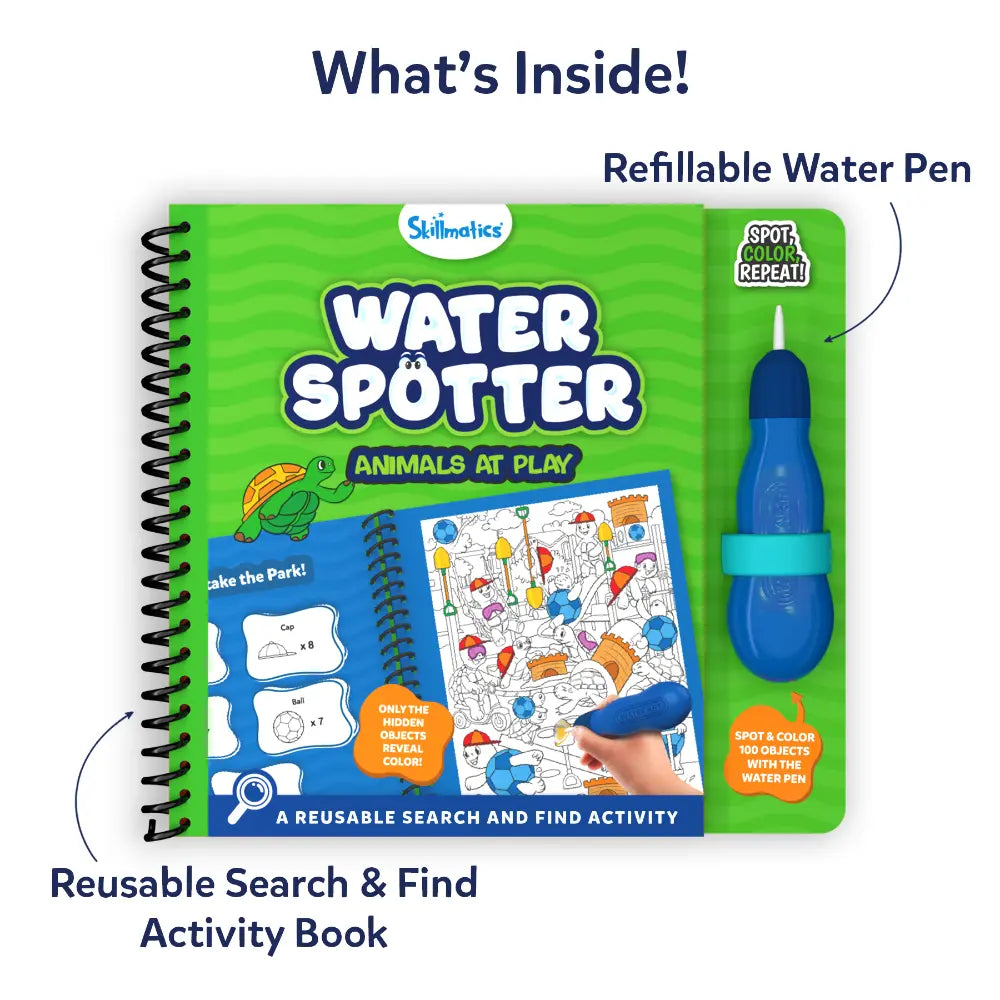 Water Spotter: Animals at Play | Reusable Search & Find Book (ages 4-8)