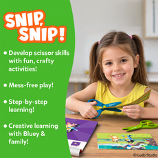 Snip Snip! Bluey | Art & Craft Activity Kit (ages 3-7)