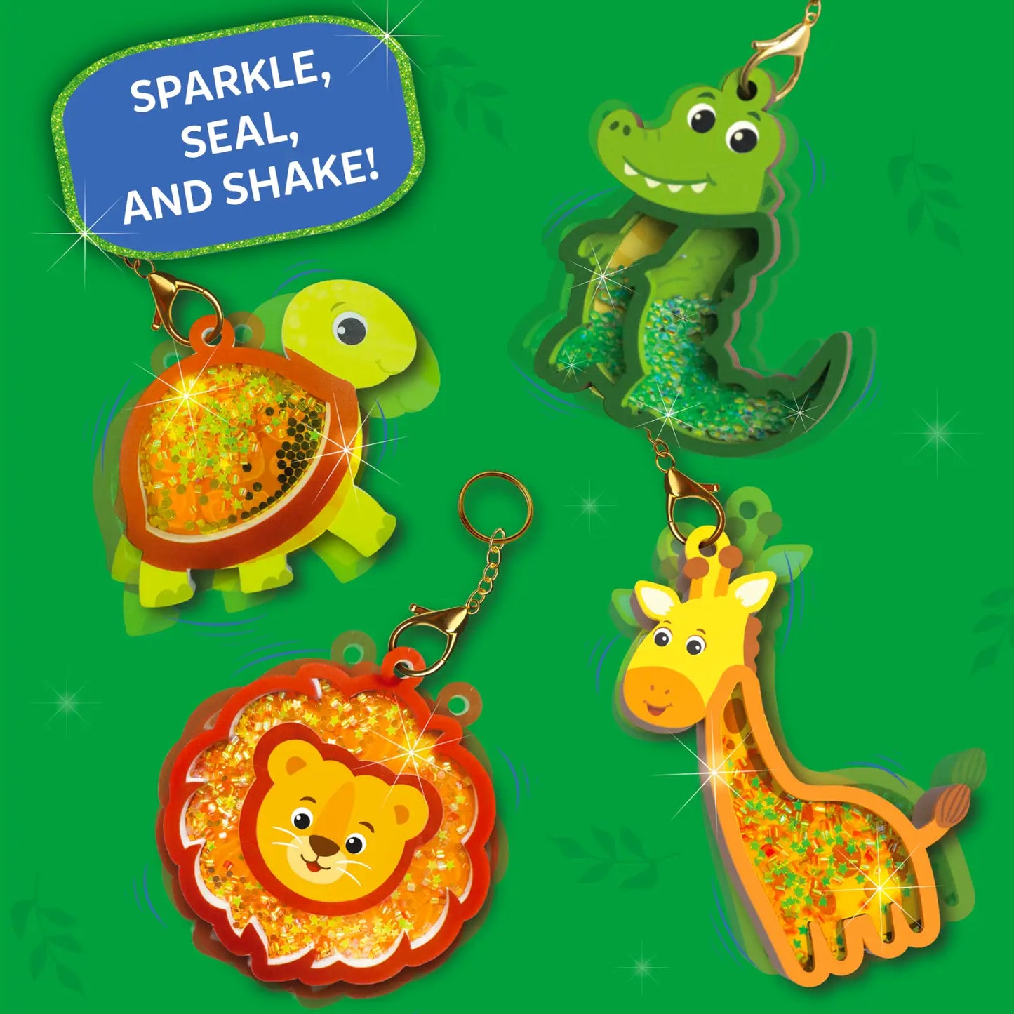 Shake-its: Amazing Animals | DIY Craft Kit with Keychains (ages 4-9)
