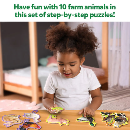 Step by Step Puzzle: Farm Animals (ages 3+)