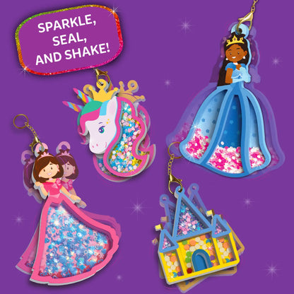 Shake-its: Unicorns & Princesses | DIY Craft Kit with Keychains (ages 4-9)