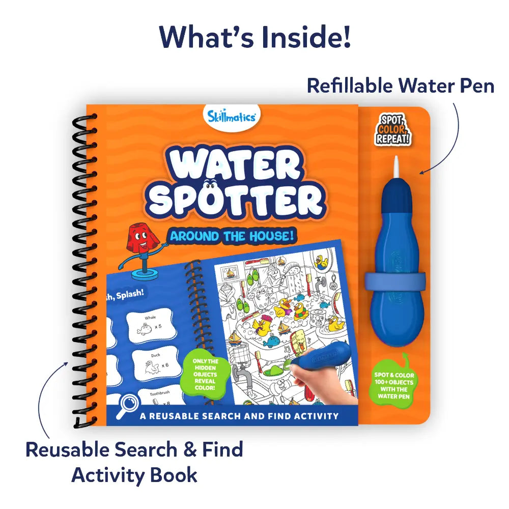 Water Spotter: Around the House | Reusable Search & Find Book (ages 4-8)