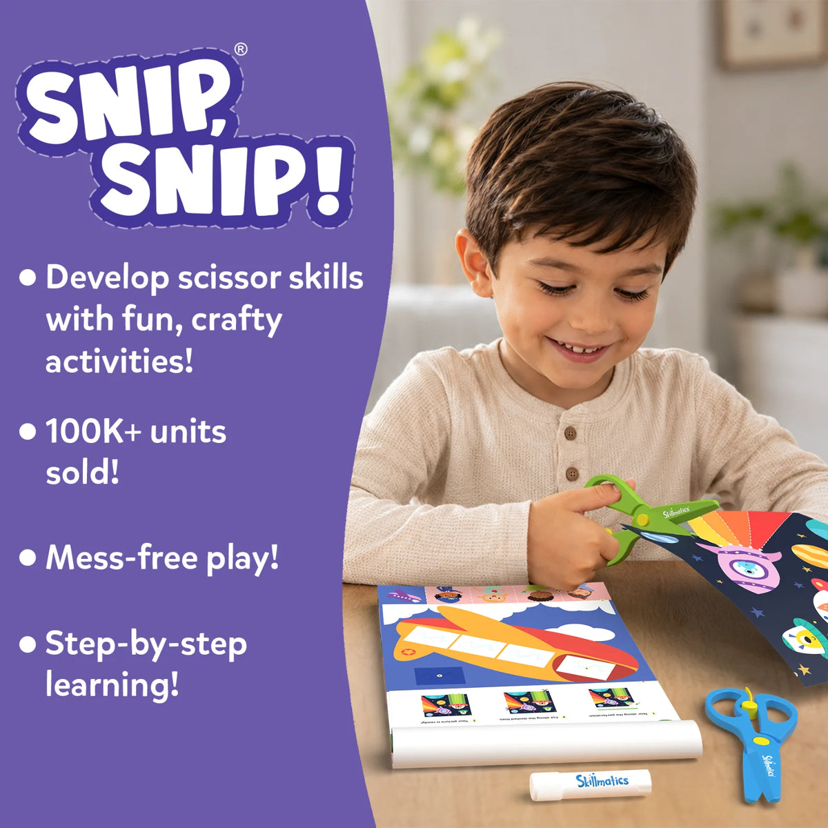 Snip Snip! | Art & Craft Activity Kit (ages 3-7)