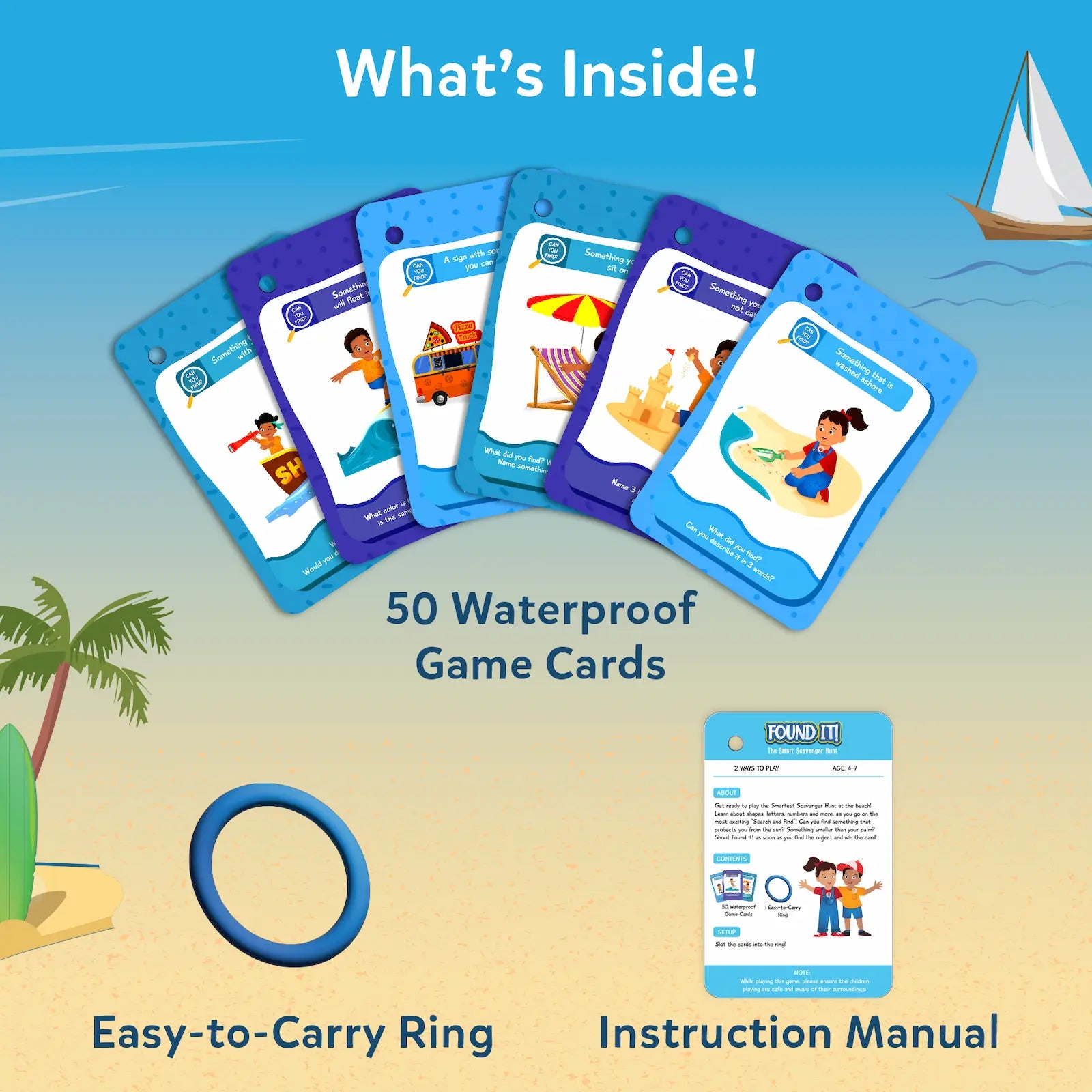 Found It! At the Beach | Smart scavenger hunt (ages 4-7)