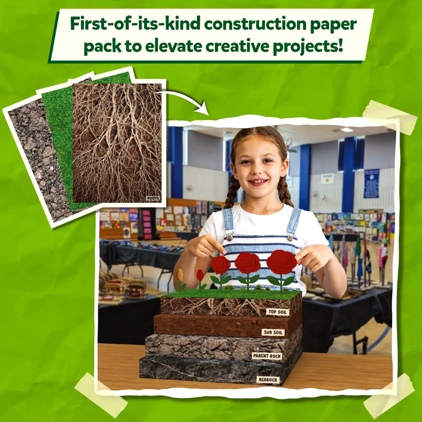 Clever Prints: All Things Science! | Construction Paper (60 Sheets)