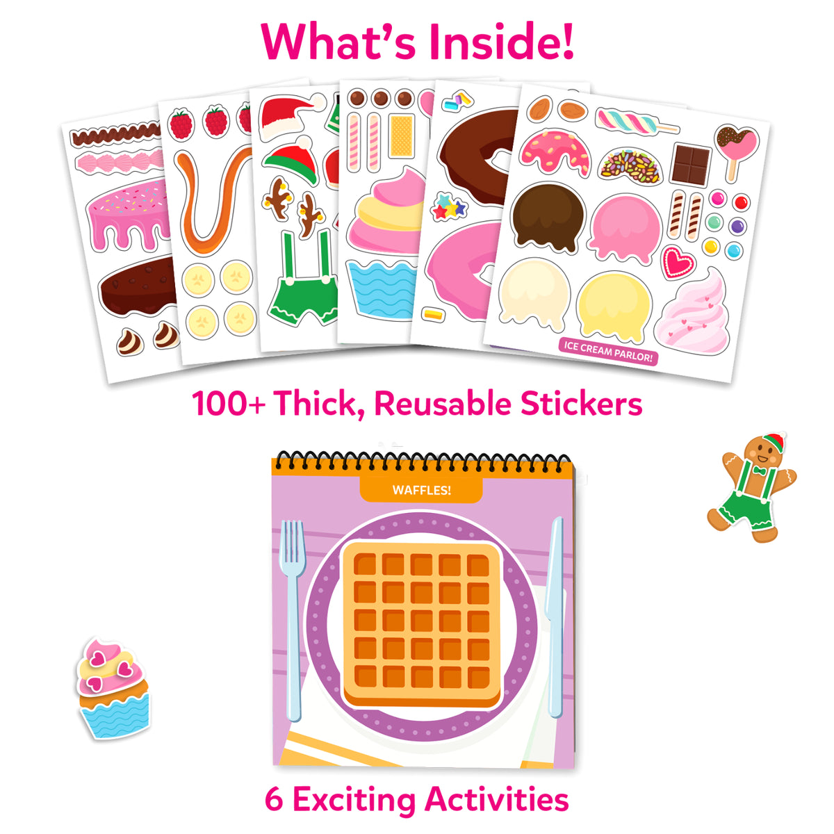 Peelies: Dessert Chef | Reusable Sticker Activity Book (ages 3-7)