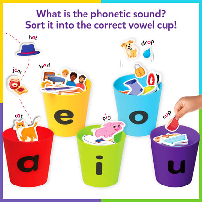 Phonics Sorter | Vowel Sorting & Early Reading Activity for Kids (ages 4-7)