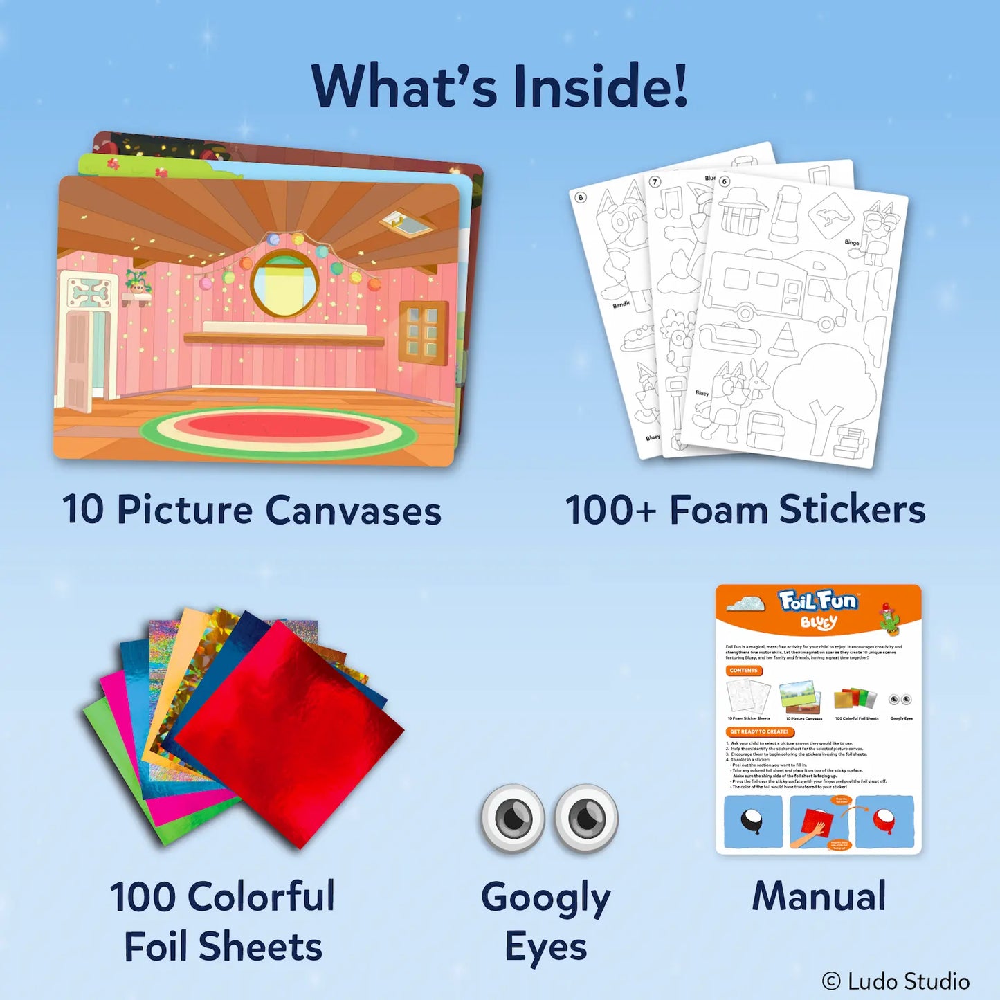 Foil Fun Bluey : World Of Animals