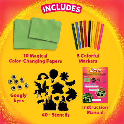 Magical Sun Art: Unicorn & Princess | Sun Paper Art Kit (ages 4-12)