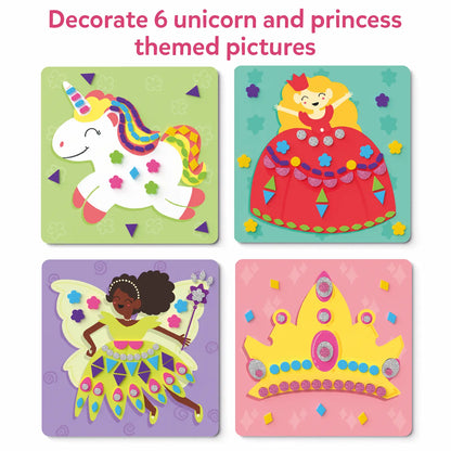 Fun with Foam: Unicorn & Princess | No Mess Sticker Art (ages 3-7)