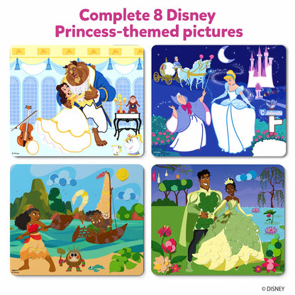Disney Princess puzzle set from Dot it! No mess sticker art for kids ages 3-7