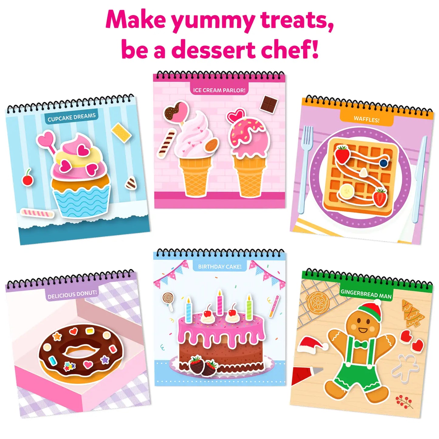 Peelies: Dessert Chef | Reusable Sticker Activity Book (ages 3-7)