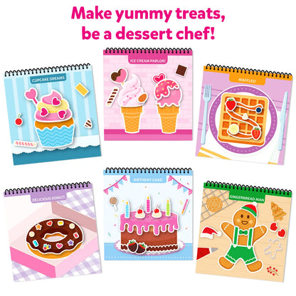 Peelies: Dessert Chef | Reusable Sticker Activity Book (ages 3-7)