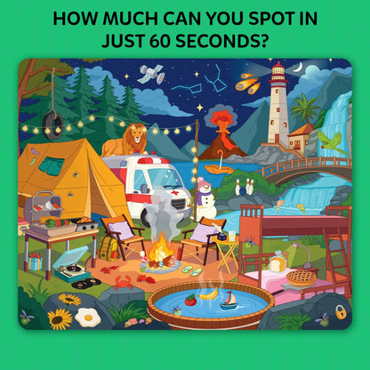 Who Saw What? In 60 Seconds: Fast-Paced Memory Game for Kids (ages 7+)
