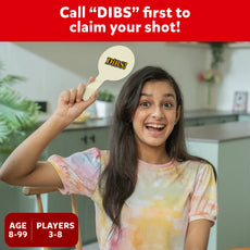 DIBS! paddle from DiBS! Exciting Trivia Game for ages 8 and up