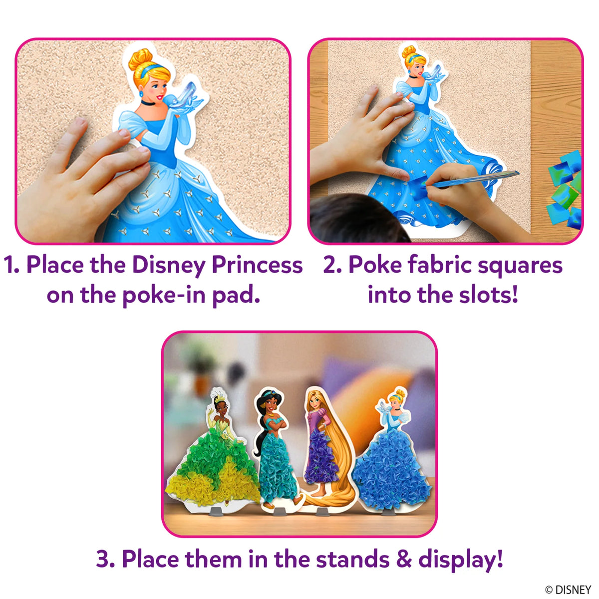 Poke-in Art: Disney Princess | Mess-Free Art for Kids (ages 4-9)