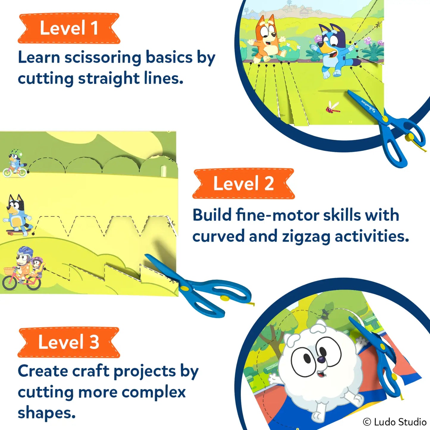 Snip Snip! Bluey | Art & Craft Activity Kit (ages 3-7)