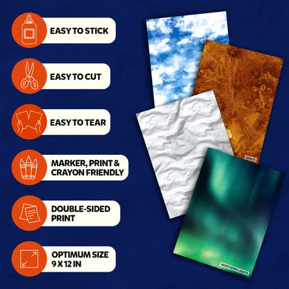 Clever Prints: Outer Space | Construction Paper (60 Sheets)