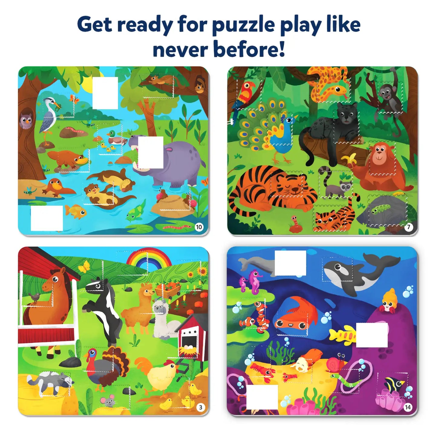 Title Tape It: Animal Adventures | Sticker Puzzle Activity (Ages 4-8)