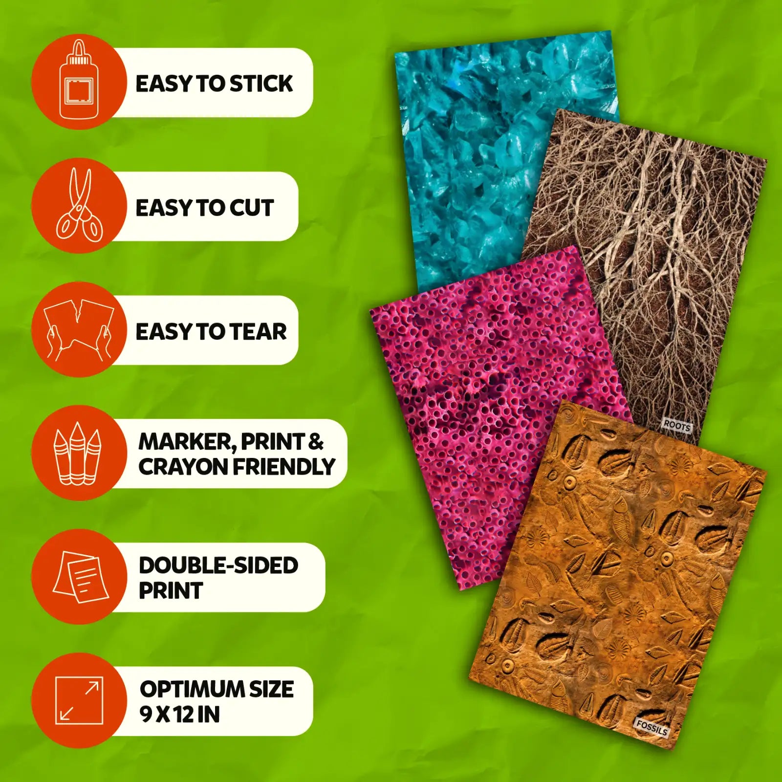 Clever Prints: All Things Science! | Construction Paper (120 Sheets)