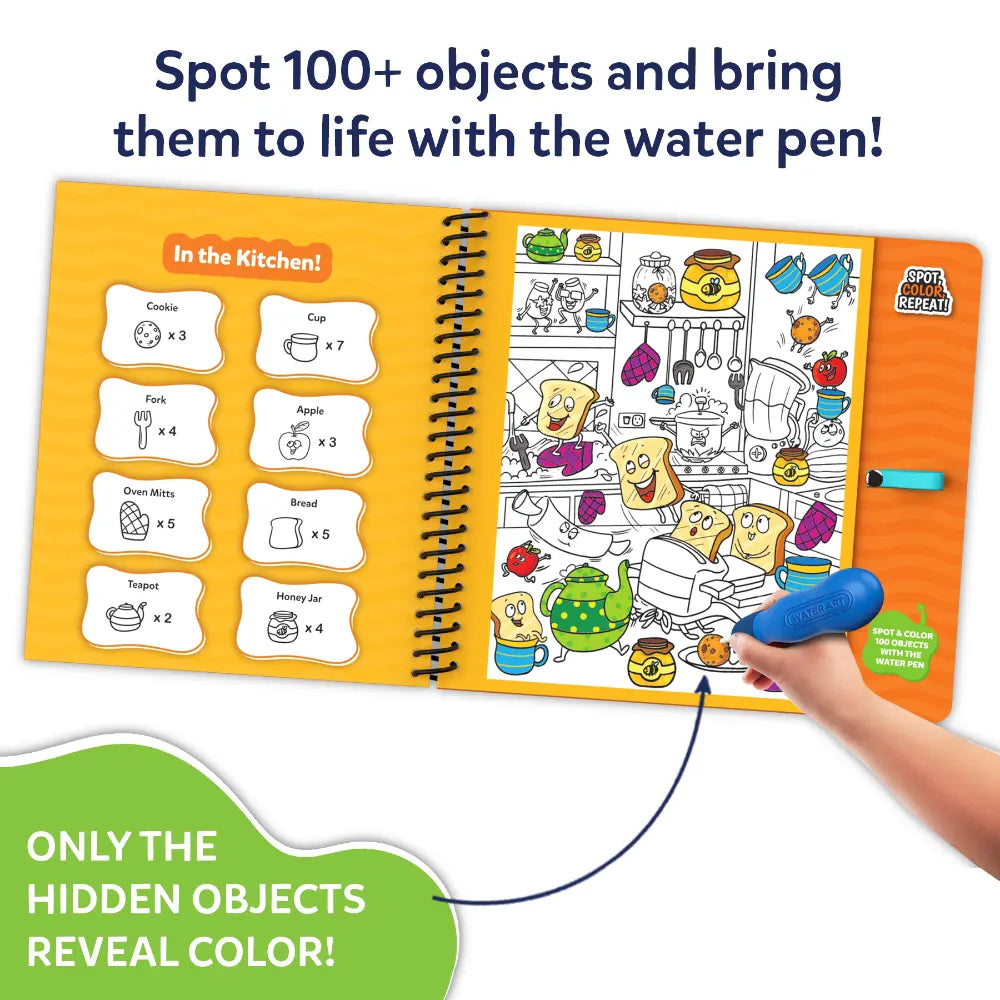 Water Spotter: Around the House | Reusable Search & Find Book (ages 4-8)