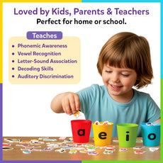 Phonics Sorter | Vowel Sorting & Early Reading Activity for Kids (ages 4-7)