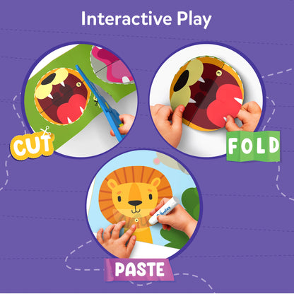 Interactive play craft instructions for Snip Snip Arts & Craft Activity Kit for ages 3 to 7