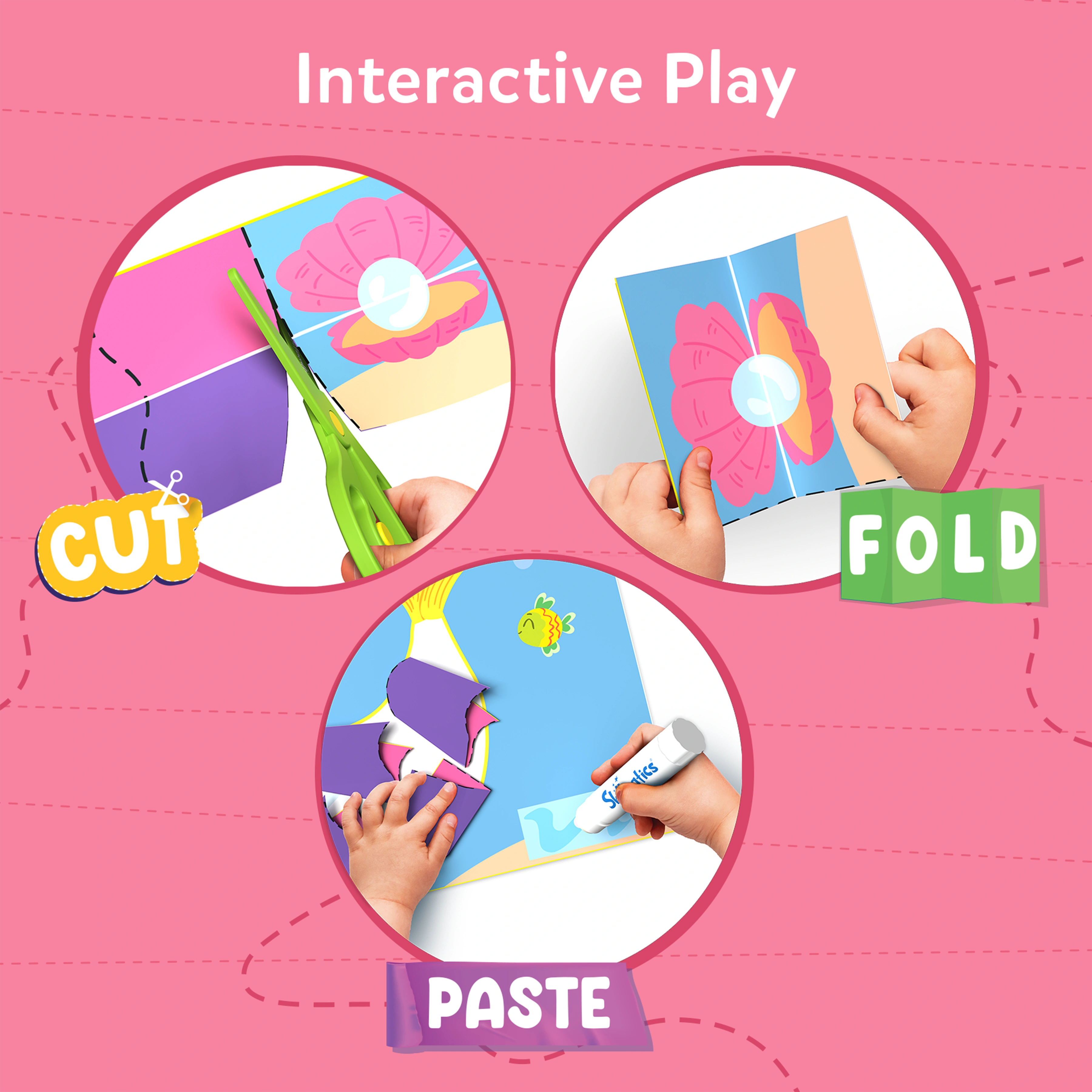 Interactive play craft instructions for Snip Snip Unicorn and Princesses Art & Craft Kit