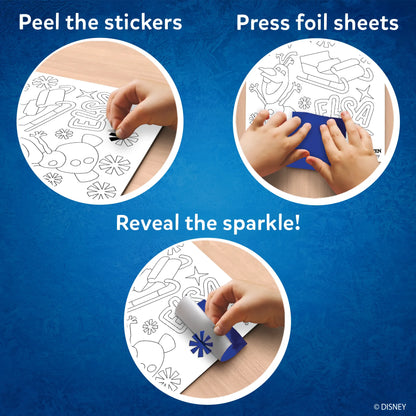Frozen-themed foil art activity from Foil Fun Disney Frozen no mess art kit for kids