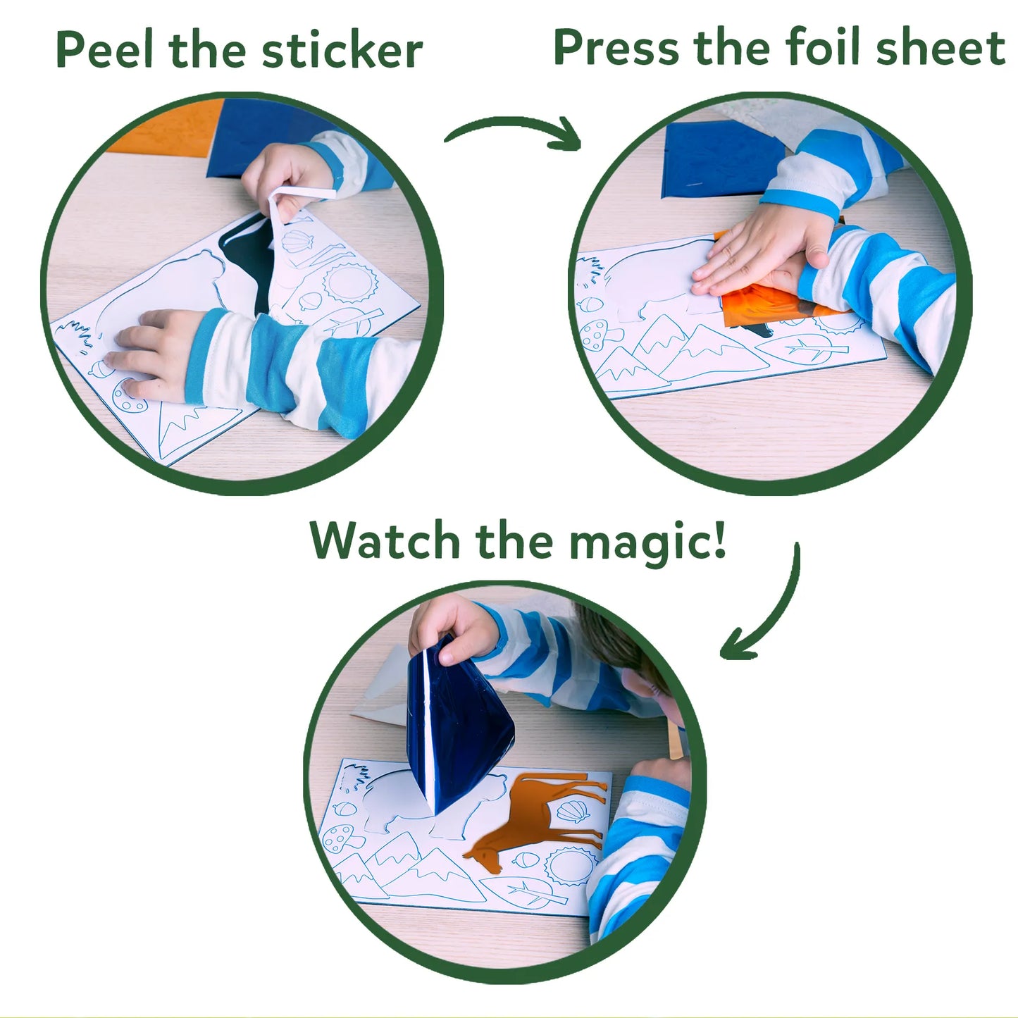 Foil art activity kit featuring animal designs from the Foil Fun World of Animals MegaPack