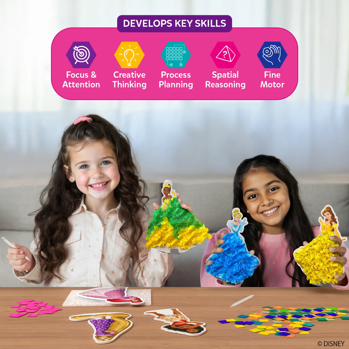 Poke-in Art: Disney Princess | Mess-Free Art for Kids (ages 4-9)