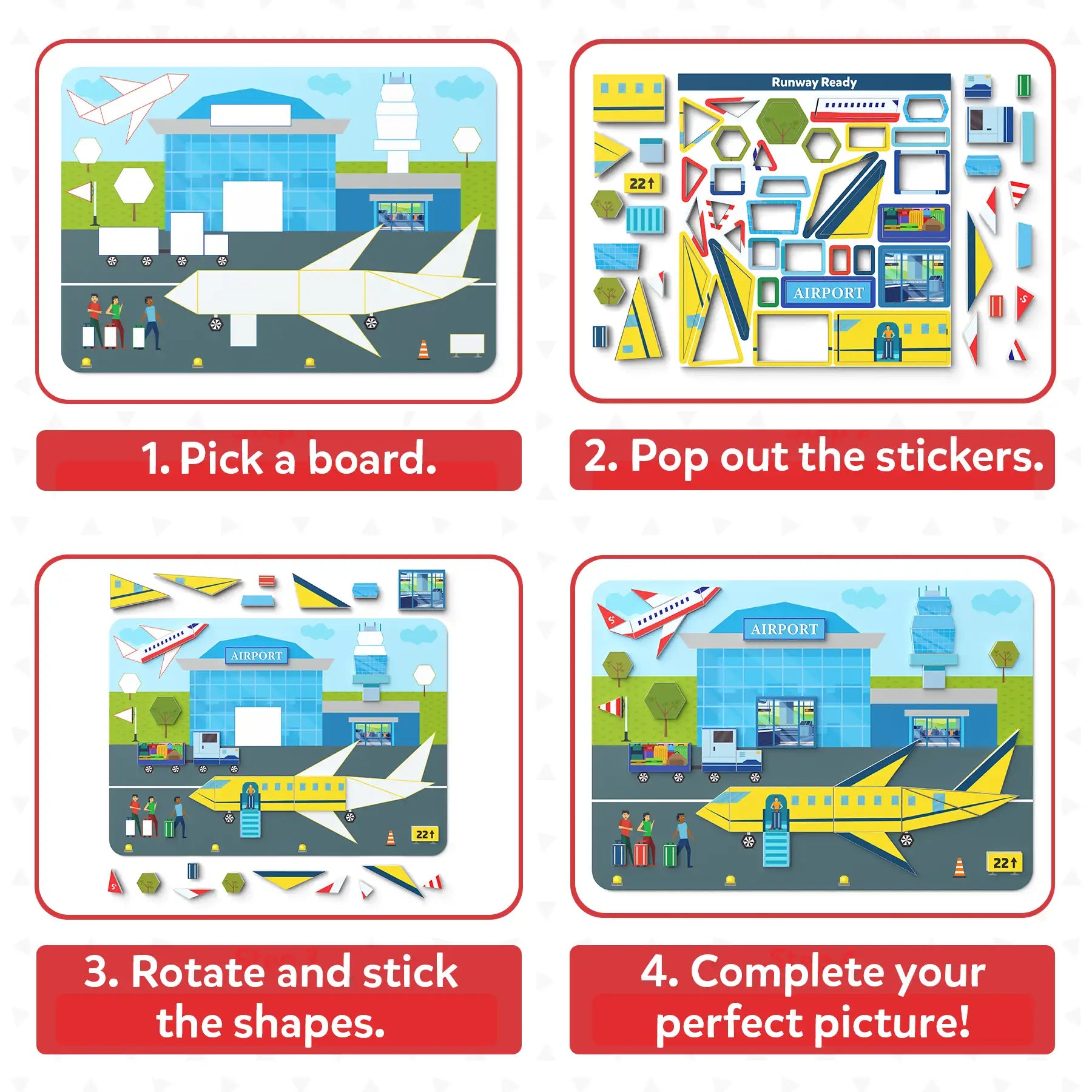 Tangram Twist: Off We Go! | No mess sticker art (ages 4-7 Tangram Twist: Off We Go! | No mess sticker art (ages 4-7