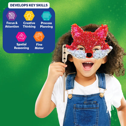 Poke-in Art Animal Masks | Mess-Free Art for Kids (ages 4-9)