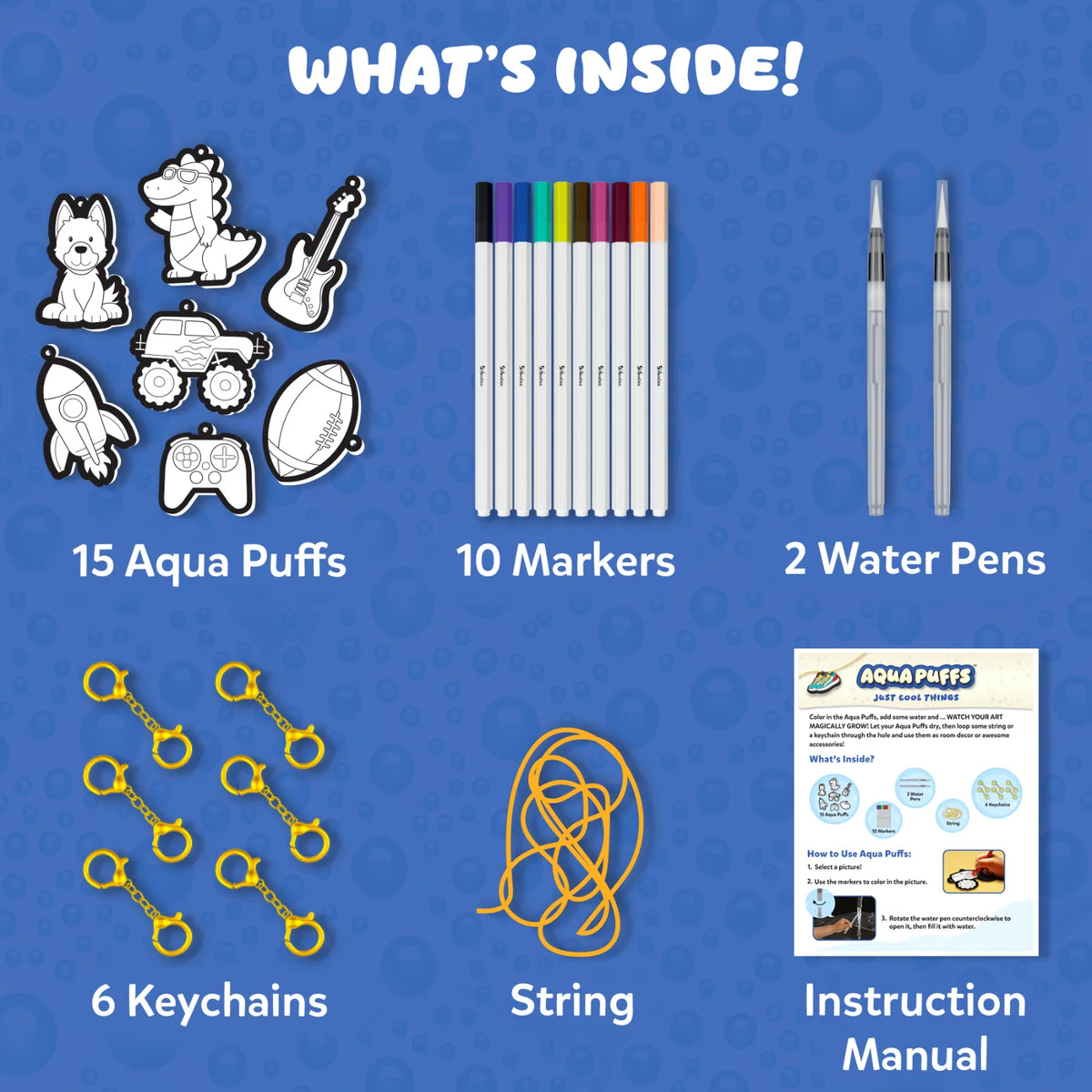 Aqua Puffs: Just Cool Things | 3D Art Kit (ages 4+)