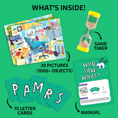 Who Saw What? In 60 Seconds: Fast-Paced Memory Game for Kids (ages 7+)