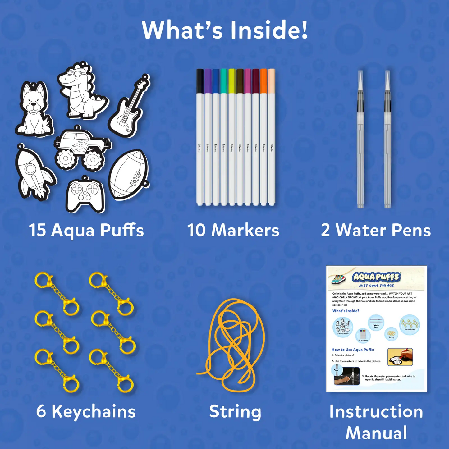 Aqua Puffs: Just Cool Things | 3D Art Kit (ages 4+)