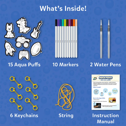 Aqua Puffs: Just Cool Things | 3D Art Kit (ages 4+)