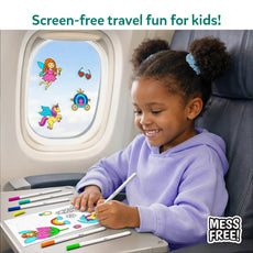 Color Clingz Unicorns & Princesses | 50+ Reusable Mess-Free Static Stickers